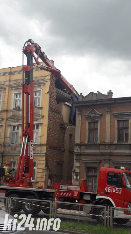 Wybuch gazu w kamienicy przy ul. Staszica