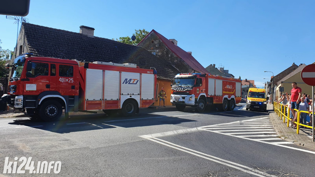 Pożar domu w Strzelnie