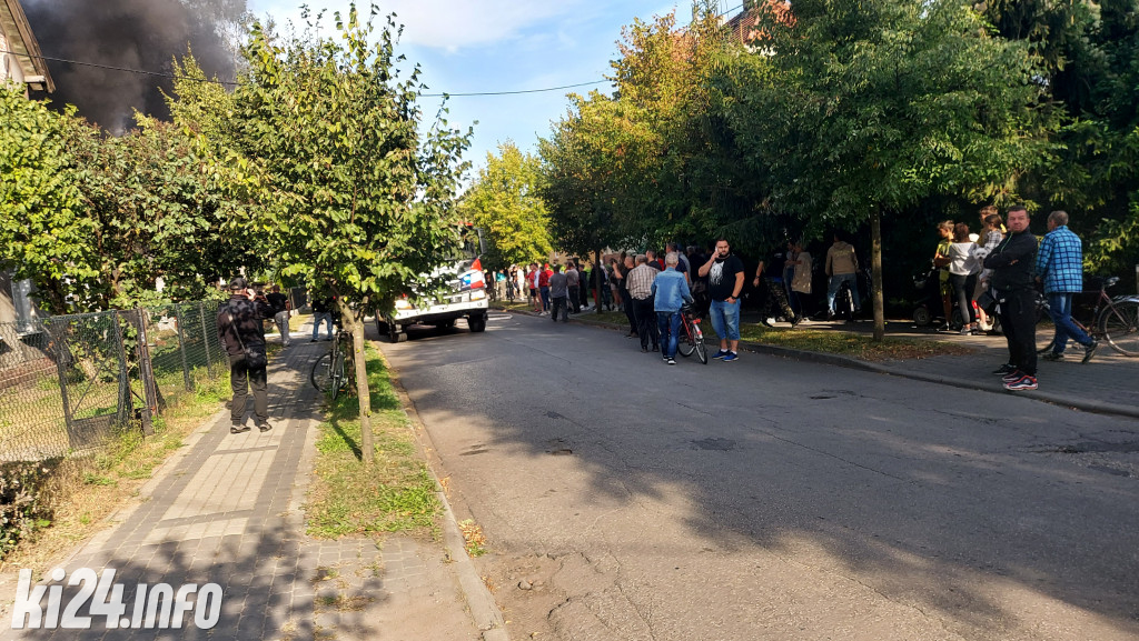 Wielki pożar magazynu w Gniewkowie