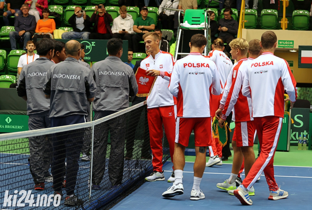 Mecz tenisowy Polska - Indonezja