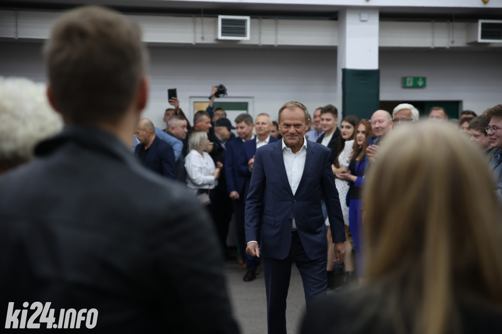 Donald Tusk w Inowrocławiu. Zobaczcie zdjęcia ze spotkania