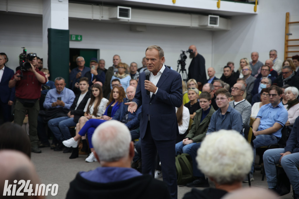 Donald Tusk w Inowrocławiu. Zobaczcie zdjęcia ze spotkania