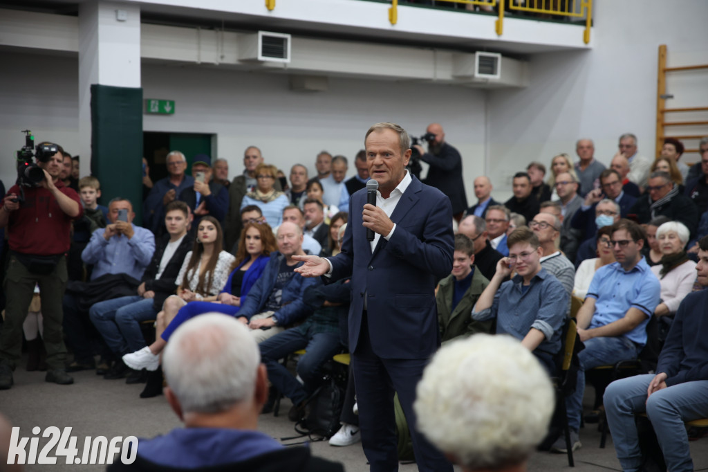 Donald Tusk w Inowrocławiu. Zobaczcie zdjęcia ze spotkania