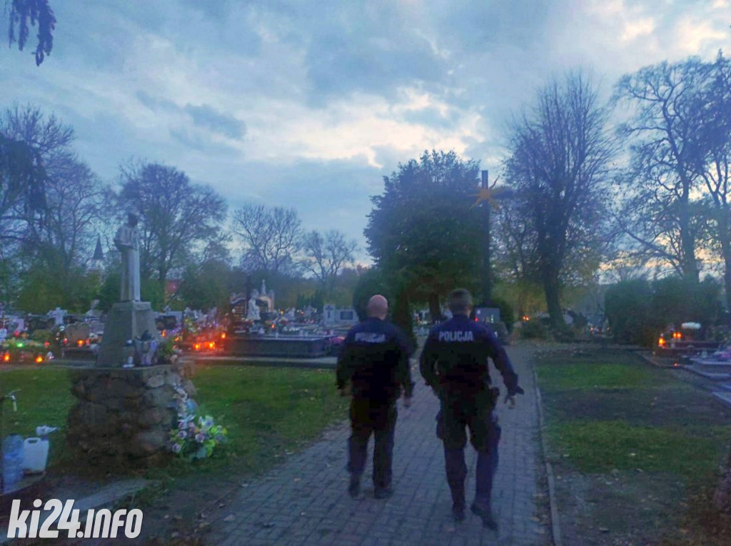 Policja przy cmentarzach