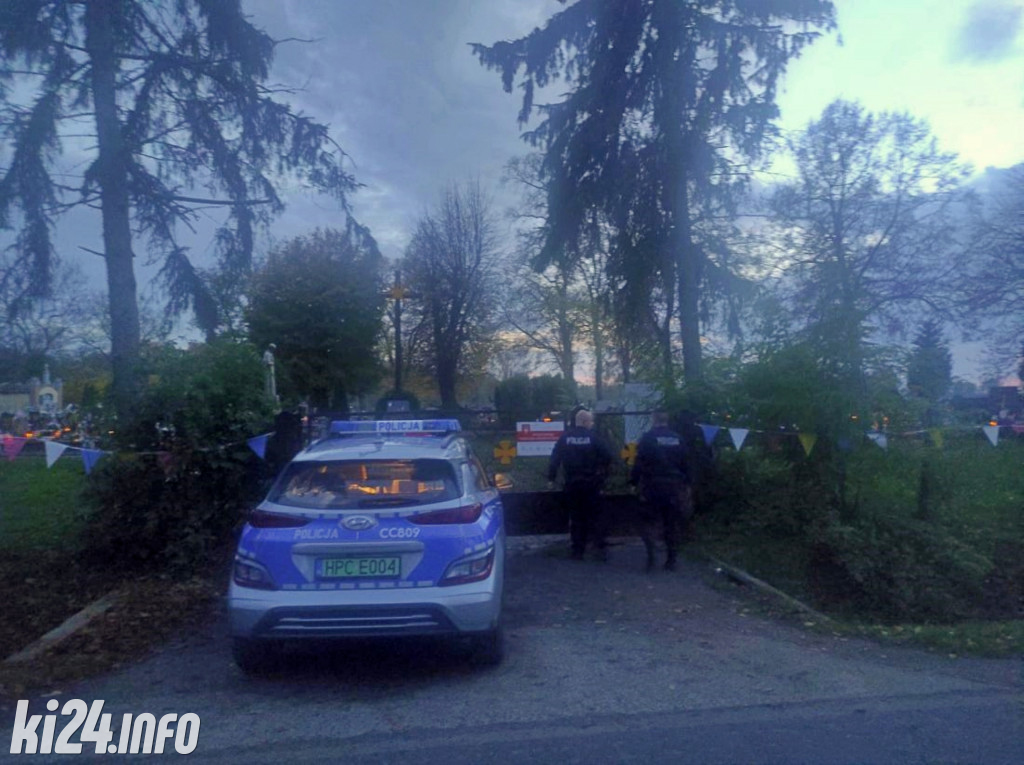 Policja przy cmentarzach