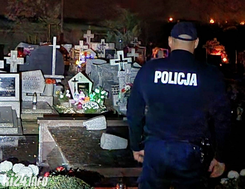 Policja przy cmentarzach