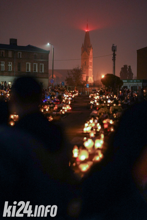 Inowrocławskie cmentarze wieczorem
