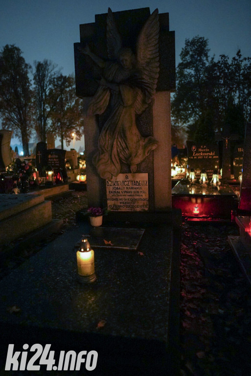 Inowrocławskie cmentarze wieczorem