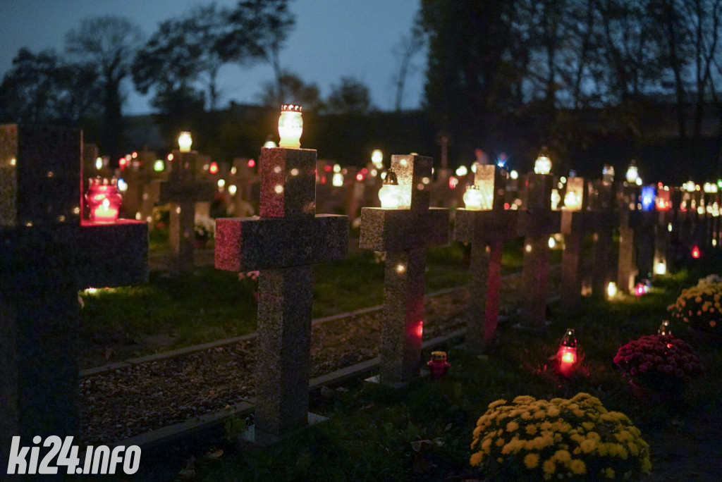 Inowrocławskie cmentarze wieczorem