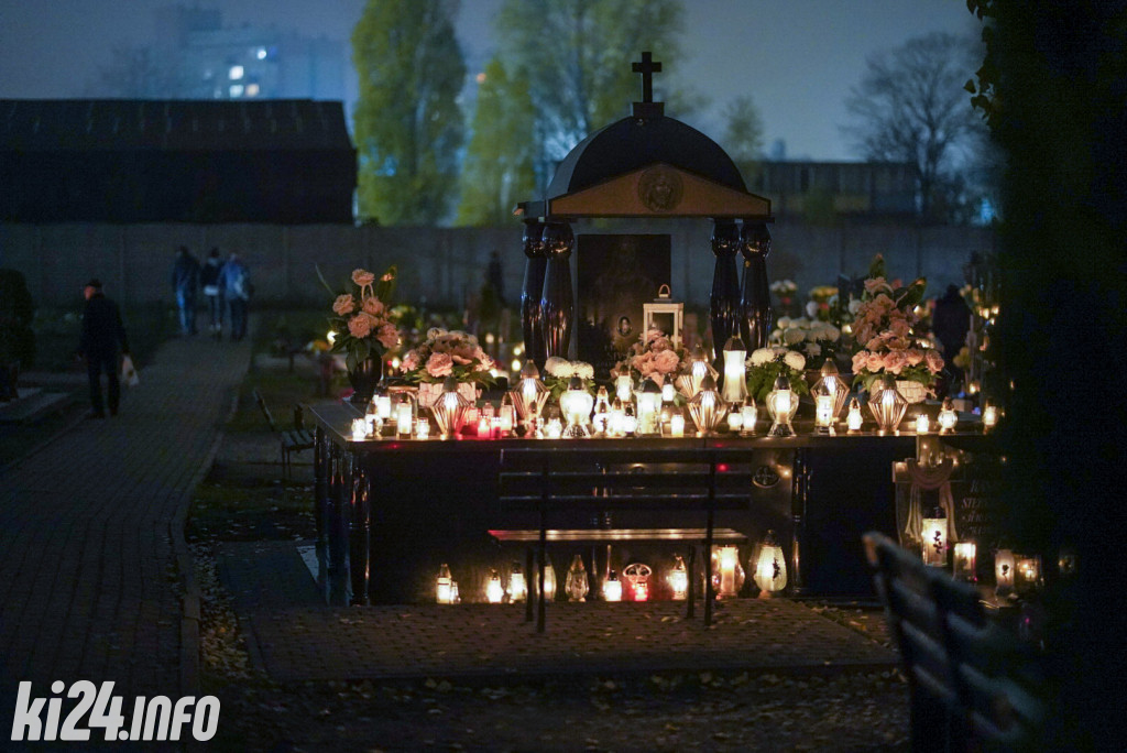 Inowrocławskie cmentarze wieczorem