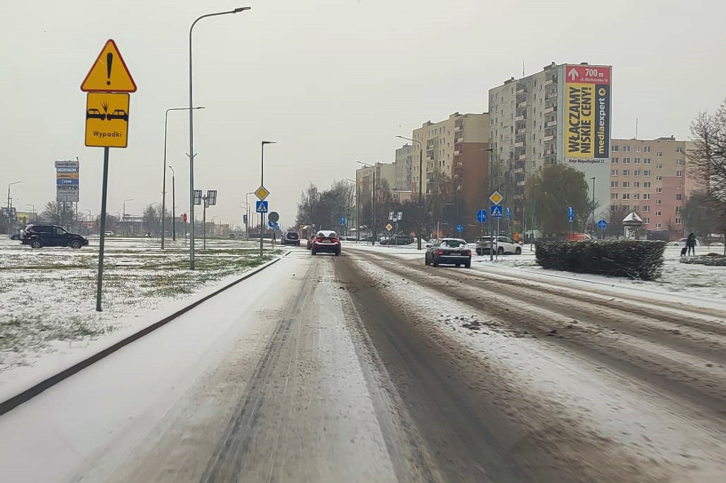 Zima na drogach