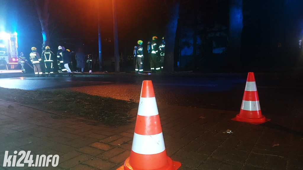 Pożar dawnego Domu Dziecka w Gniewkowie