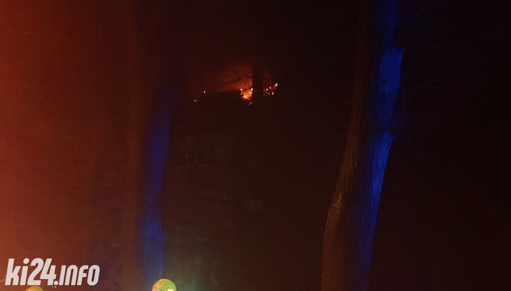 Pożar dawnego Domu Dziecka w Gniewkowie
