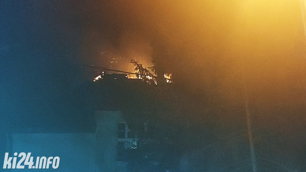 Pożar dawnego Domu Dziecka w Gniewkowie