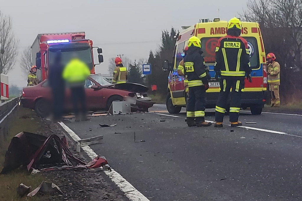Groźny wypadek pod Inowrocławiem. DK15 zablokowana