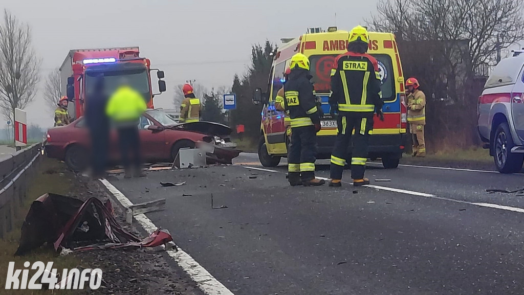 Groźny wypadek pod Inowrocławiem. DK15 zablokowana