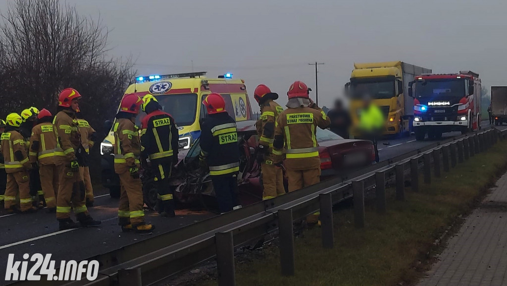 Groźny wypadek pod Inowrocławiem. DK15 zablokowana