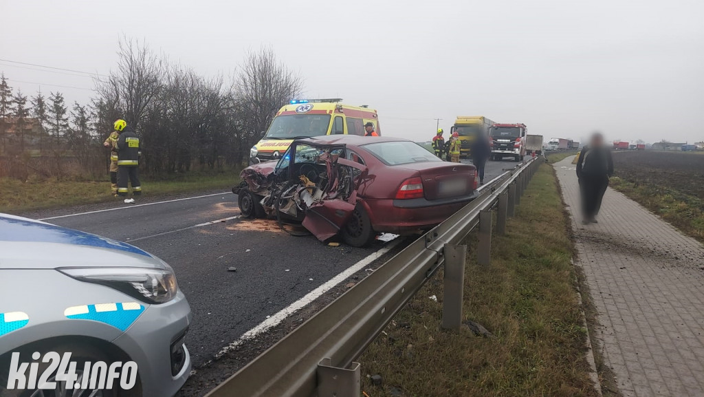 Groźny wypadek pod Inowrocławiem. DK15 zablokowana