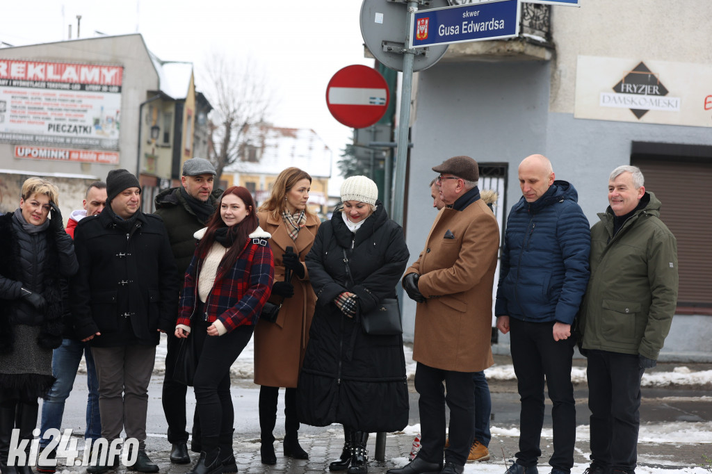 Odsłonięcie tablicy Gusa Edwardsa