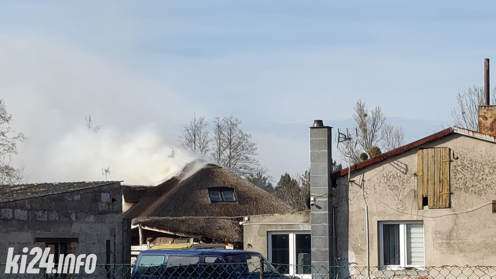 Pożar domu pod Gniewkowem