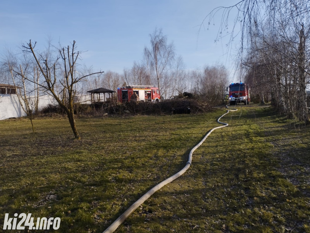 Pożar domu pod Gniewkowem