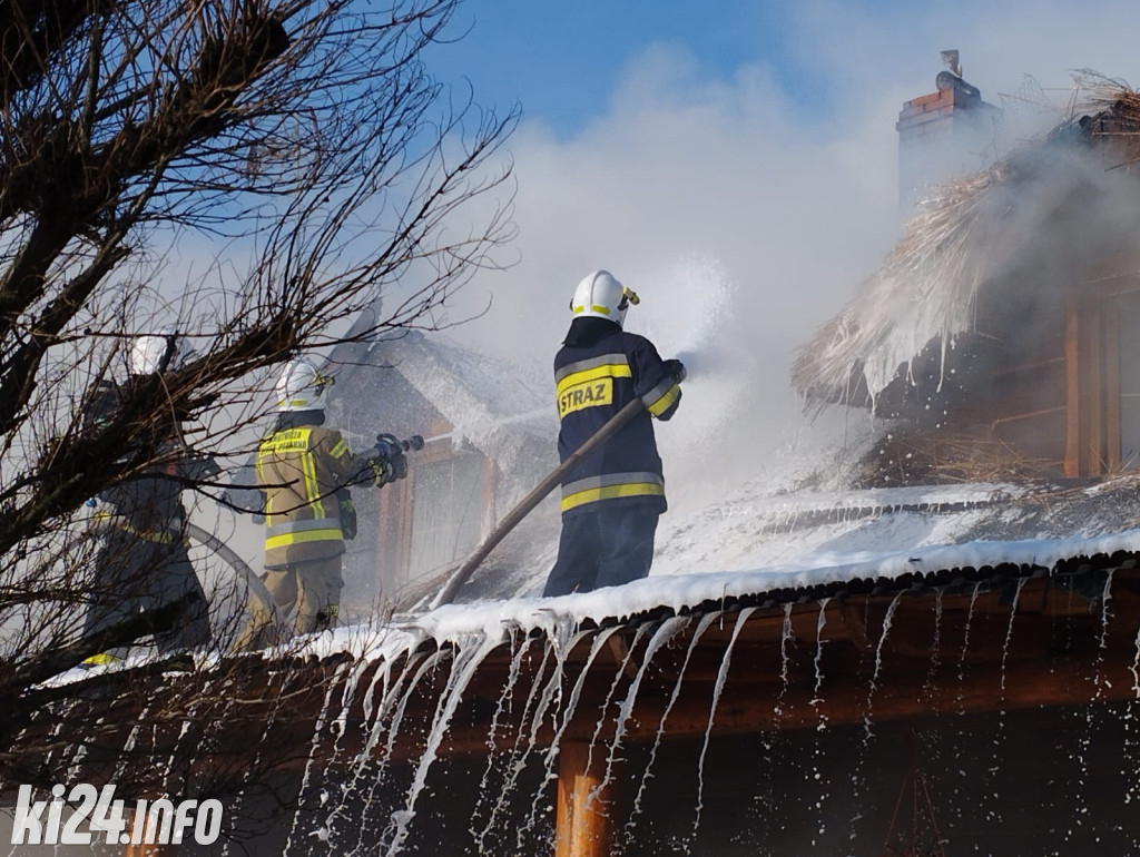 Pożar domu pod Gniewkowem