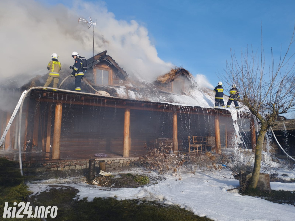Pożar domu pod Gniewkowem