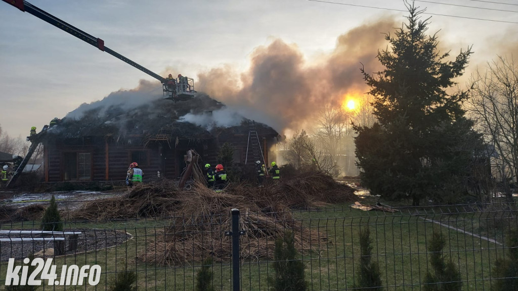 Pożar domu pod Gniewkowem