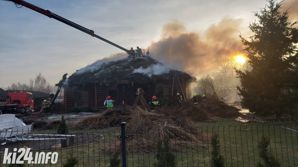 Pożar domu pod Gniewkowem