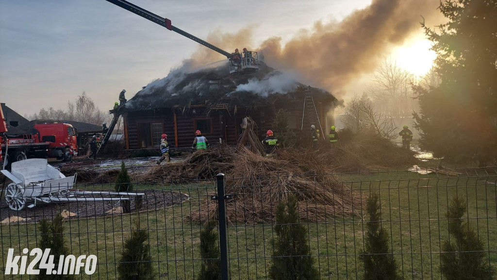 Pożar domu pod Gniewkowem