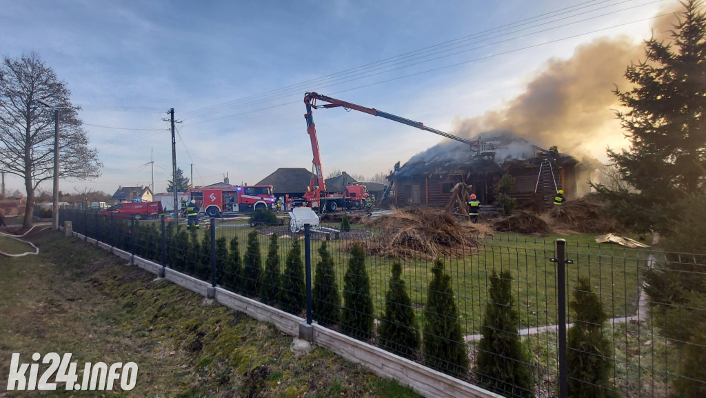 Pożar domu pod Gniewkowem