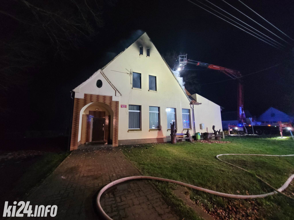 Wielki pożar domu pod Janikowem