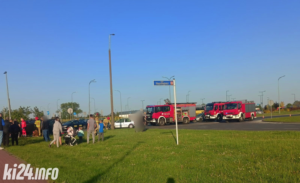 Na Rąbinie zderzyły się dwa auta