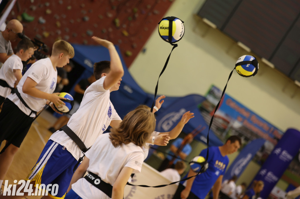 Trening z mistrzami sportu w hali