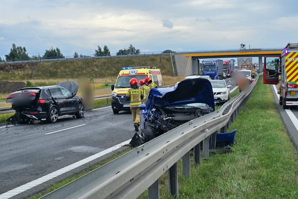 Wypadek na obwodnicy Inowrocławia