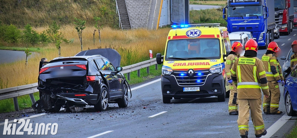 Wypadek na obwodnicy Inowrocławia