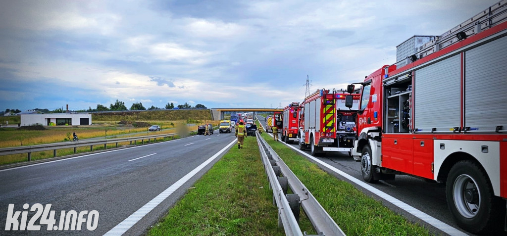 Wypadek na obwodnicy Inowrocławia