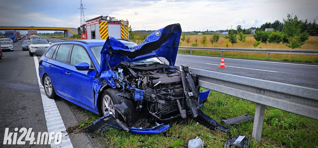 Wypadek na obwodnicy Inowrocławia