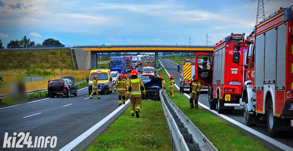Wypadek na obwodnicy Inowrocławia