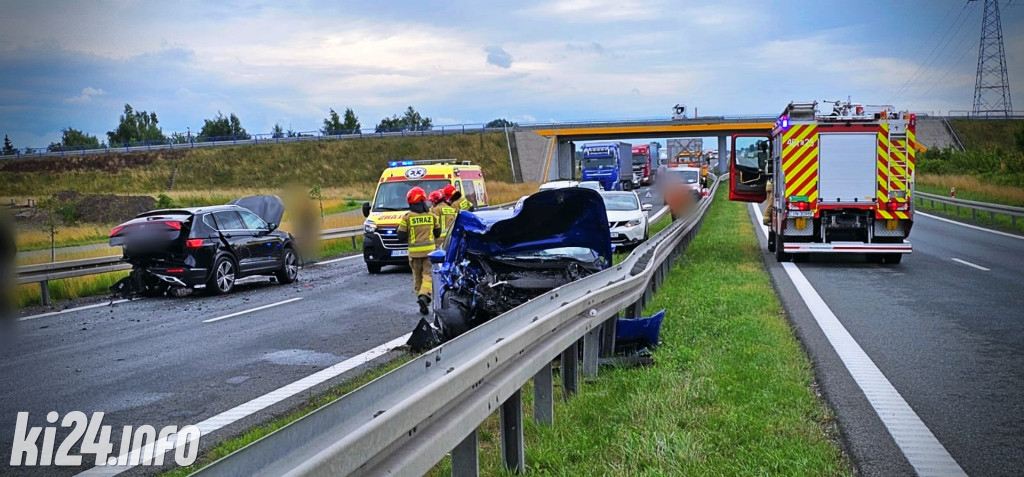 Wypadek na obwodnicy Inowrocławia