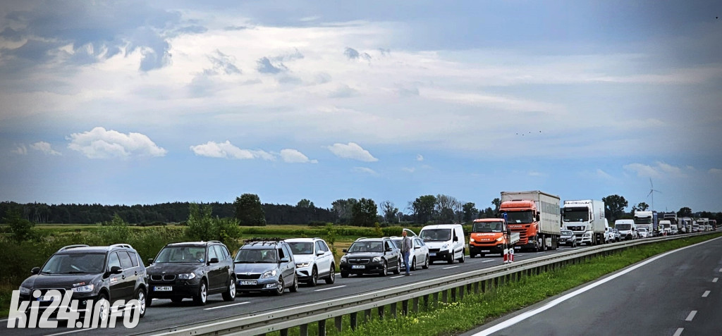Wypadek na obwodnicy Inowrocławia