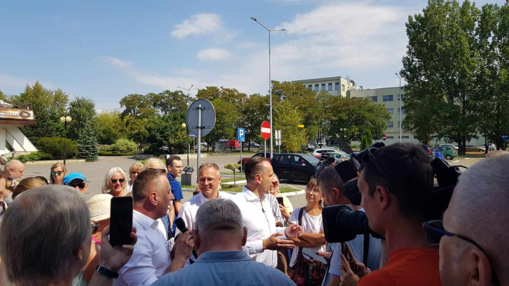 Kłótnia w Inowrocławiu. Wiceminister Kowalski starł się z Krzysztofem Brejzą