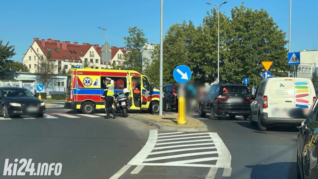 Kolizja rowerzysty na Szymborskiej