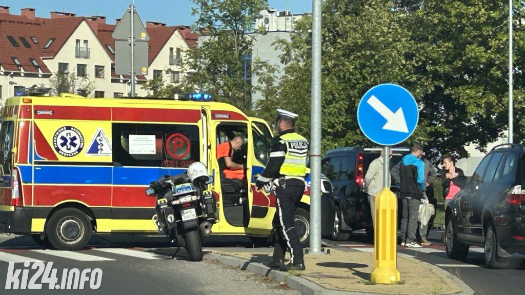 Kolizja rowerzysty na Szymborskiej