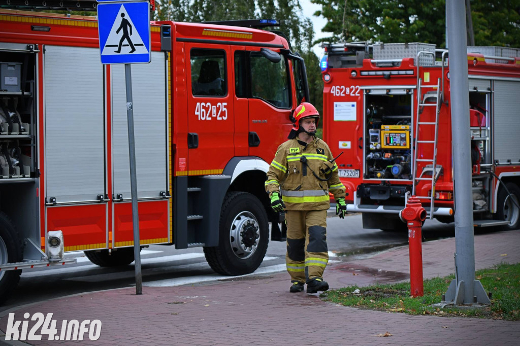 Pożar baraku mieszkalnego na Błoniu