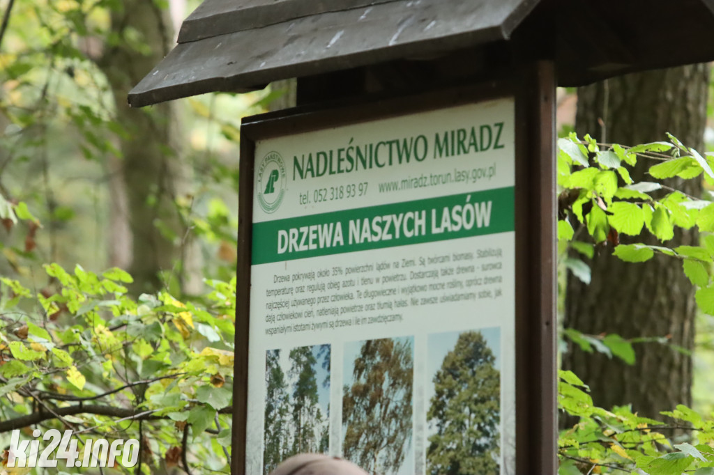 Uczniowie z Inowrocławia odwiedzili miradzkie lasy [ZDJĘCIA]