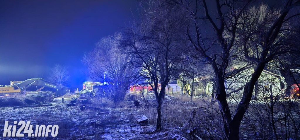 Pożar domu w Glinnie Wielkim