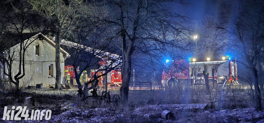 Pożar domu w Glinnie Wielkim