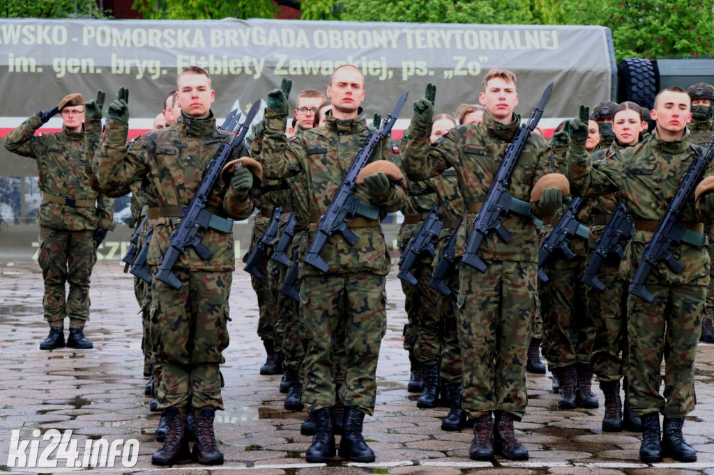 Wojskowa przysięga w Inowrocławiu