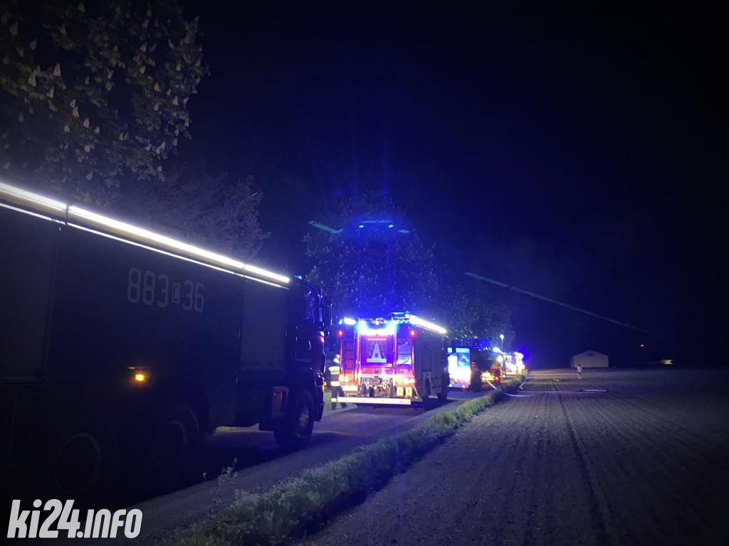 Pożar domu pod Inowrocławiem